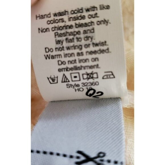 J. Crew NWT Sequin Tank Top Cream XS Cotton/Modal/Linen Blend - Picture 5 of 8